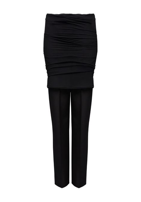 drape pants woman black MM6 MAISON MARGIELA | S62KB0248 M35436899